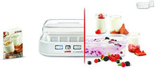 Load image into Gallery viewer, Seb YG500100 Yaourtière Duetto 8 Pots de Yaourt Inclus Fromage Blanc Programmable Écran LCD Minuteur 30W Blanc