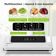 Load image into Gallery viewer, Bonsenkitchen Food Vacuum Sealer - Vacuum Sealer for Vacuum Cooking and Preserving Fresh Food, Including Vacuum Bags 40