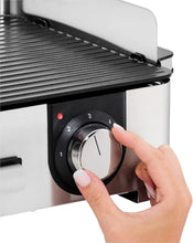Load image into Gallery viewer, WMF Master-Grill électrique, 2400W, Grande surface 28x50cm, Revêtement antiadhésif, Plaques amovibles compatibles lave-vaisselle, Inox 18/10 Cromargan, Lono 0415280011