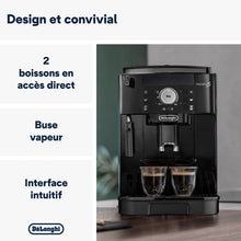Load image into Gallery viewer, De'Longhi Magnifica S ECAM11.112.B, Automatic Coffee Machine / Espresso Bean to Cup with Milk Nozzle, with 4 One-Touch Recipes, Soft-Touch Control Panel, 1450 W, Black