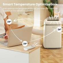 Load image into Gallery viewer, COMFEE' Climatiseur Mobile 9000 BTU/h 2,6kW, 3-EN-1 Refroidisseur Déshumidificateur Ventilateur, Fonction Follow me, Minuterie, Mode nuit, Pour salon et maison de 33㎡/88m³, MPPH-09CRN7, R290