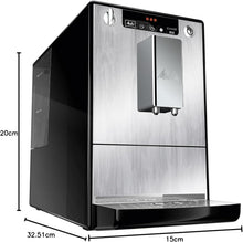 Load image into Gallery viewer, Melitta Caffeo Solo Noir Pure Black, Machine à Café à Grains avec Broyeur et Système d'Extraction des Arômes, Affichage LED, Mode 1 à 2 Tasses, Cafetière Expresso, Automatique, E950-222, 1400W