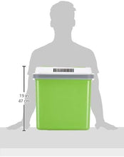 Load image into Gallery viewer, SEVERIN KB 2922 Electric Cooler (19 L) with Cooling and Keep Warm Function, Car Cooler with 2 Connections (Power Supply and Cigarette Lighter), Cool Box Green/Grey