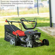 Load image into Gallery viewer, Scheppach Tondeuse à Gazon Thermique MS150-42 | Autotractée - 3,7 CV | Largeur de Coupe 42cm | Raccord Rapide de Nettoyage | Panier 45L | Hauteur - 7 Niveaux | Lame supp. + Huile Incluse