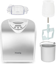 Load image into Gallery viewer, H.Koenig Sorbetière Turbine à Glace Professionnelle HF180, Machine à Glace Electrique 1L, 135 W, Réfrigérante &amp; Maintien du Froid - Sorbet et Crème Glacée