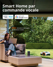 Load image into Gallery viewer, Navimow i105E Robot Tondeuse sans Fil périphérique, Recommandé 500 m², Max. 600 m², RTK+Vision Tondeuse Robot Gazon, IA cartographie Automatique, Limite virtuelle, Gestion multizone