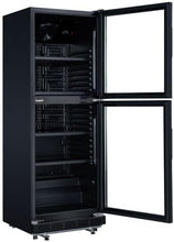 Load image into Gallery viewer, METRO Professional Réfrigérateur à Boissons GSC2360B, Acier/Verre, 62 x 63.6 x 175.3 cm, 347 L, avec Serrure, Noir