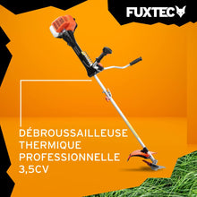 Load image into Gallery viewer, Fuxtec Débroussailleuse Thermique Professionnelle FX-PS152 52 cm3 3CV Système Anti Vibration - 2 en 1 Coupe-Bordure avec Tête de Coupe Double Fil et Lame 3 Dents Modèle Conçu pour Les Pros