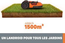 Load image into Gallery viewer, WORX LANDROID Vision WR206E.1, Robot Tondeuse sans Fil périphérique 600 m² Surf.Max 700 m², Installation en 30 Min, Caméra 4K + IA Adaptative, évite Tous Les Obstacles, Coupe des Bordures, Multizone