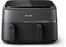 Load image into Gallery viewer, Philips Air Fryer 3000 Series Double Basket - Healthy, Fast and Versatile Cooking, 9 Litre Capacity, Touch Screen, Two Drawer Design (NA350/00)