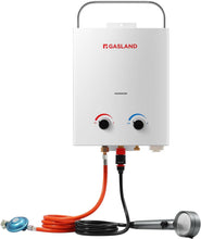 Load image into Gallery viewer, GASLAND AS132 Chauffe-eau instantané au gaz 5 l - 50 mbar - Chauffe-eau GPL - Pour camping-car, camping, douche, lavage de cheval