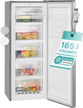 Load image into Gallery viewer, Congélateur 165L blanc Bomann GS7317-1-blanc, Volume net : 165 litres, pose libre, Éclairage intérieur à LED, Température réglable, silencieux, economique Congélateur 4 étoiles