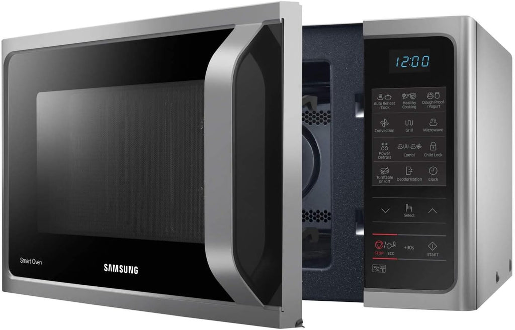 Samsung Four à micro-ondes combiné MC28H5013AS, 1400 W, 28 litres, argent