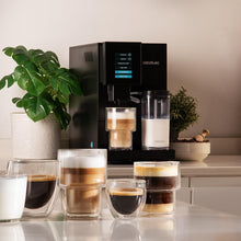 Load image into Gallery viewer, Cecotec Machine à Café Superautomatique Cremmaet Compactccino Black Rose, 19 bars, Réservoir à lait, Système Thermoblock, 5 niveaux de mouture, Réservoir à café 150g