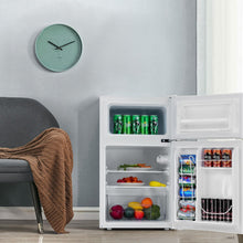 Load image into Gallery viewer, Réfrigérateur Compact Mini-réfrigérateur 90 L Congélateur Séparé avec Design à 2 Portes Fonctionnement Silencieux Blanc/Gris/Noir