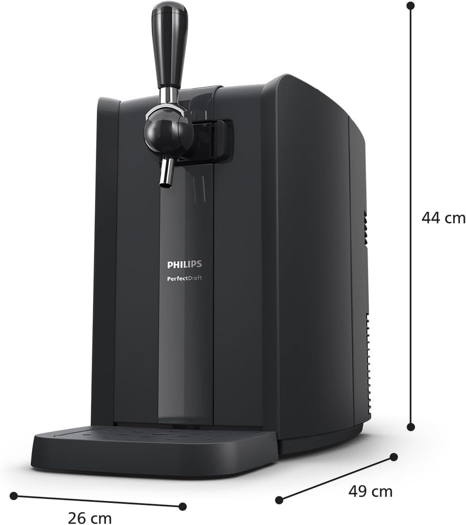 Philips PerfectDraft Home Beer Pump, 6L, Cool Beer at 3 Degrees for 30 Days with LED Indicators (HD3760/90)