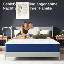 Load image into Gallery viewer, Matoresu Double Mattress 160 x 190 cm Memory Foam Height 25 cm Medium Rigid H3 Ergonomic 7 Zone Cold Foam Comfortable Breathable Fabric Cover