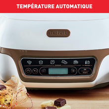 Load image into Gallery viewer, Tefal Machine à gâteaux, 5 programmes automatiques pour réglage, 1 mode manuel, 3 moules flexibles, 1 grand moule en acier revêtu, Compatible avec moules Crispybake, Cake Factory+ KD802112
