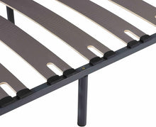 Load image into Gallery viewer, SAMPUR - Morpholattes bed base | 90 x 190 cm | 7 legs included | Grey | 25 cm high | epoxy lacquered metal frame | Extra wide slats | 5 support zones