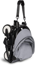 Load image into Gallery viewer, Poussette BABYZEN YOYO2 6+ (Cadre noir + pack couleur Aqua) - Comprend un harnais, un dossier, des arceaux de capote, une bandoulière, un coussin d’assise, et une capote assortie