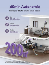 Load image into Gallery viewer, Ultenic U20 Aspirateur Balai sans Fil, 55kPa/60min Aspirateur sans Fil, Technologie GreenEye, Tube Pliable, Brosse de Sol TangleTame, Puissant pour Poils Animaux, Sol Dur et Voiture