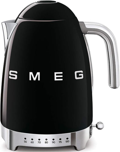 Smeg, KLF04WHEU Variable Temperature Kettle 1.7 L, Multiple Temperatures, Washable Anti-Limescale Filter, Automatic Safety Shutdown, Water Level Indicator, Cable Range, 2400 W, White