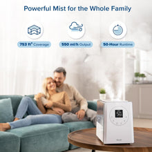 Load image into Gallery viewer, LEVOIT OasisMist 1000S (10L) Smart Humidifier for Home Large Room Bedroom, Last 100 Hours Suitable for Indoor Plant, Cover up to 600ft², Easy Top Fill, Remoter &amp; Voice Control, Auto Mode, Quiet, White