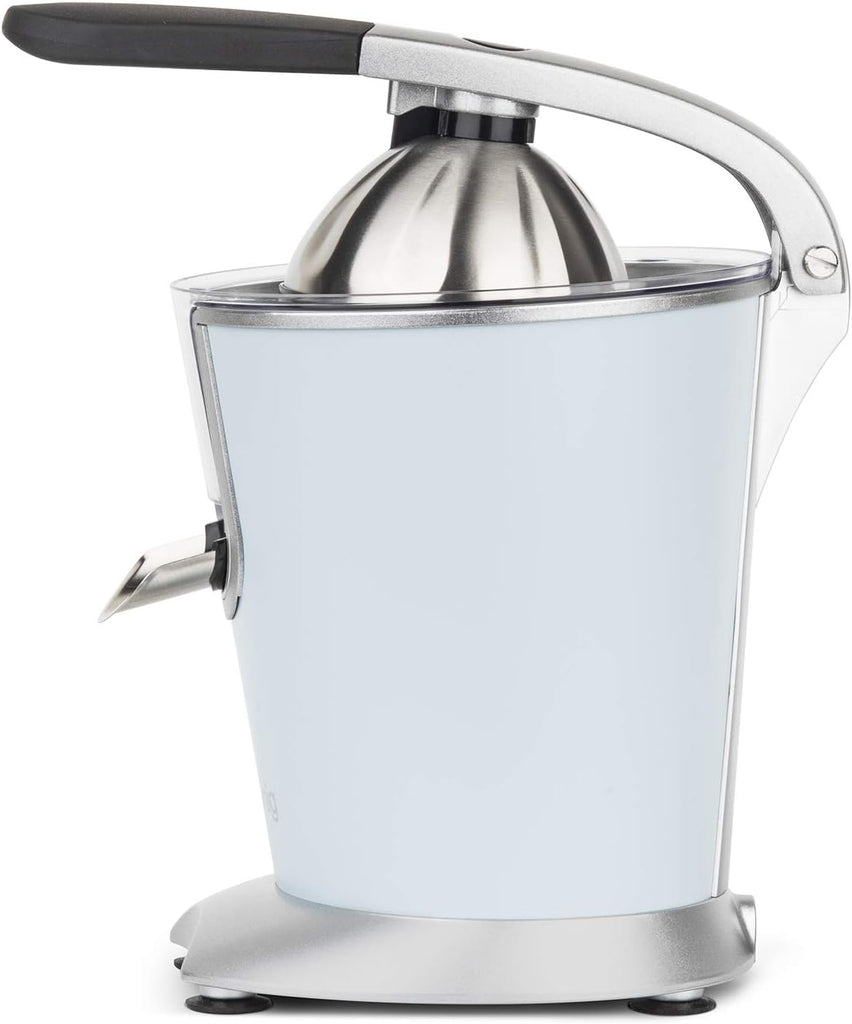 H.Koenig AGR80 160W Professional Electric Citrus Juicer Stainless Steel Lever and Filter Drip Free BPA Free Dishwasher Safe Parts