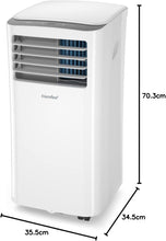 Load image into Gallery viewer, COMFEE' Climatiseur Mobile 9000 BTU/h 2,6kW, 3-EN-1 Refroidisseur Déshumidificateur Ventilateur, Fonction Follow me, Minuterie, Mode nuit, Pour salon et maison de 33㎡/88m³, MPPH-09CRN7, R290