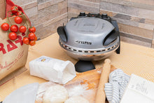 Load image into Gallery viewer, G3 Ferrari G10006 Pizza Express Delizia, 1200 W Pizza Oven, Adjustable Thermostat up to 400°C, Cooks Tasty Pizza in 5 Minutes, Double Resistance, Recipe Book and Spatulas Included - Black