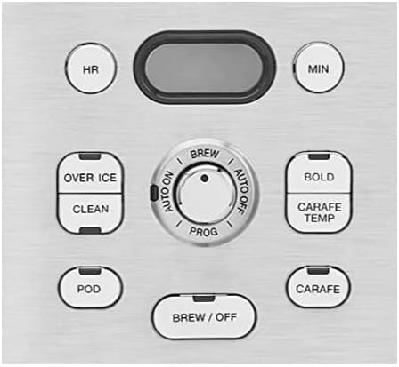 Cuisinart Cafetière, carafe en verre de 12 tasses, cafetière automatique chaude et glacée, machine à café à serveur unique, acier inoxydable noir, SS-16BKS