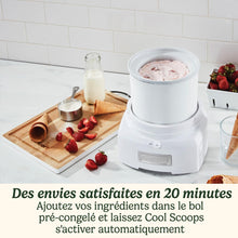 Load image into Gallery viewer, Cuisinart Sorbetière - Fait de la crème glacée, du gelato, du sorbet et du yogourt glacé en 40 minutes - Desserts maison - Facile à utiliser - Acier inoxydable - ICE100BCU