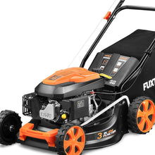 Load image into Gallery viewer, FUXTEC Tondeuse thermique pousse FX-RM4646ECO - Tres bon rapport qualit-prix - Easy Clean 3en1 largeur de coupe 46cm - bac de ramassage 50L