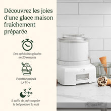 Load image into Gallery viewer, Cuisinart Sorbetière - Fait de la crème glacée, du gelato, du sorbet et du yogourt glacé en 40 minutes - Desserts maison - Facile à utiliser - Acier inoxydable - ICE100BCU