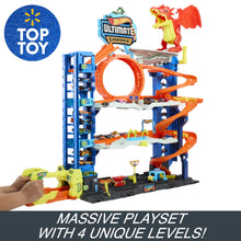 Load image into Gallery viewer, Hot Wheels City Ultimate Garage Playset with 2 Die - Cast Cars, Toy Storage for 50+ Cars