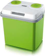 Load image into Gallery viewer, SEVERIN KB 2922 Electric Cooler (19 L) with Cooling and Keep Warm Function, Car Cooler with 2 Connections (Power Supply and Cigarette Lighter), Cool Box Green/Grey