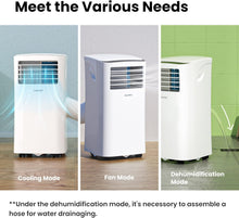 Load image into Gallery viewer, COMFEE' Climatiseur Mobile 9000 BTU/h 2,6kW, 3-EN-1 Refroidisseur Déshumidificateur Ventilateur, Fonction Follow me, Minuterie, Mode nuit, Pour salon et maison de 33㎡/88m³, MPPH-09CRN7, R290