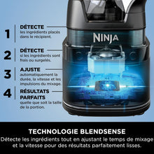 Load image into Gallery viewer, Ninja Detect Power Blender Processor Pro 3-en-1, mixeur 1200W, bol à mélanger, lame malaxeur, gobelet individuel, récipient, pétrir, mixer, hacher et mélanger, noir, TB401EU