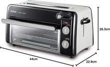 Load image into Gallery viewer, Tefal 2-in-1 Toaster &amp; Mini Oven, Stainless Steel, Long Toaster Slot with Lid, 6 Levels of Browning, Grill Temperature up to 210°C, Toast N Grill TL600810