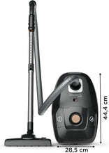 Load image into Gallery viewer, Rowenta Green Force Max Silence Vacuum Cleaner with Bag, 900 W Max, High Filtration, Quiet, Eco-Responsible, Made in France, Black/Aluminium RO6136EA