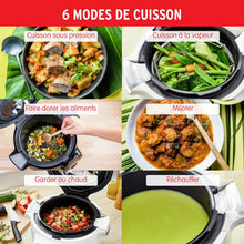 Load image into Gallery viewer, Moulinex, Cookeo Multicuiseur intelligent 6L, 150 recettes intégrées, Cuisson sans surveillance, Ecran intuitif, Guide de cuisson, Application MyMoulinex, 1600W, Blanc, 15 ans réparabilité