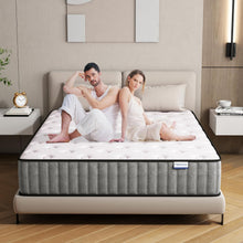 Load image into Gallery viewer, Matoresu Matelas 140x200 Hauteur 25cm, Matelas Hybride à Ressorts Ensachés Indépendant en Mousse à Mémoire de Forme, Tissu Doux pour La Peau&amp;Soutien Confortable, Matelas 2 Personnes Moyenne Ferme
