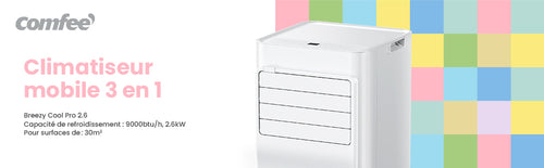 COMFEE Eco Friendly Pro | Climatiseur Mobile 10000 BTU A+