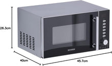 Load image into Gallery viewer, SEVERIN Four à micro-ondes 30 L, 2 500 W, avec fonction gril et chaleur tournante, avec 5 niveaux de puissance, 10 programmes automatiques, Inox/Noir, MW 7775