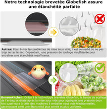 Load image into Gallery viewer, Bonsenkitchen Powerful and Quiet Food Vacuum Sealer with Globefish Technology for Continuous Work, Locked Handle Design, Integrated Cutter, 2 Rolls of Bags Included