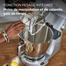 Load image into Gallery viewer, Kenwood Titanium Chef Baker KVC65.001WH, Pastry Robot with Integrated Scales, Including 3-Piece Pastry Set, Spatula &amp; Splash Protection, 1200 W, White