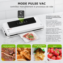 Load image into Gallery viewer, Bonsenkitchen Machine Sous Vide Alimentaire - Appareil de Mise Sous Vide pour La Cuisson Sous Vide et La Conservation des Aliments Frais, Y 40 Compris Les Sacs Sous Vide