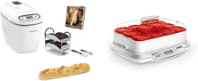 Load image into Gallery viewer, Moulinex Home Bread Baguette Machine à petits pains, 16 programmes, Résultats homogènes, Jusqu'à 1,5 kg de pain frais, Plaques croustillants, 3 niveaux de dorage OW610110, Blanc