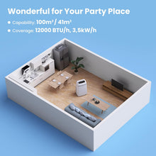 Load image into Gallery viewer, COMFEE' Climatiseur Mobile 9000 BTU/h 2,6kW, 3-EN-1 Refroidisseur Déshumidificateur Ventilateur, Fonction Follow me, Minuterie, Mode nuit, Pour salon et maison de 33㎡/88m³, MPPH-09CRN7, R290