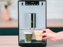 Load image into Gallery viewer, Melitta Caffeo Solo Noir Pure Black, Machine à Café à Grains avec Broyeur et Système d'Extraction des Arômes, Affichage LED, Mode 1 à 2 Tasses, Cafetière Expresso, Automatique, E950-222, 1400W